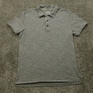 Rag & Bone shirt mens‎ L polo Standard Issue Gray short sleeve